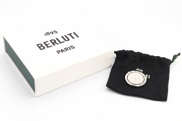 BERLUTI スマホ　リング ベルルッティ スマホリング シルバー 未使用 美品 メタル S