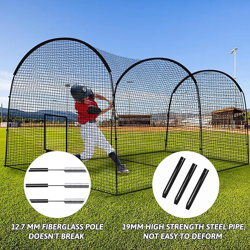 Kapler バッティングゲージ 野球バッティングゲージ 6.7x3.5x3m