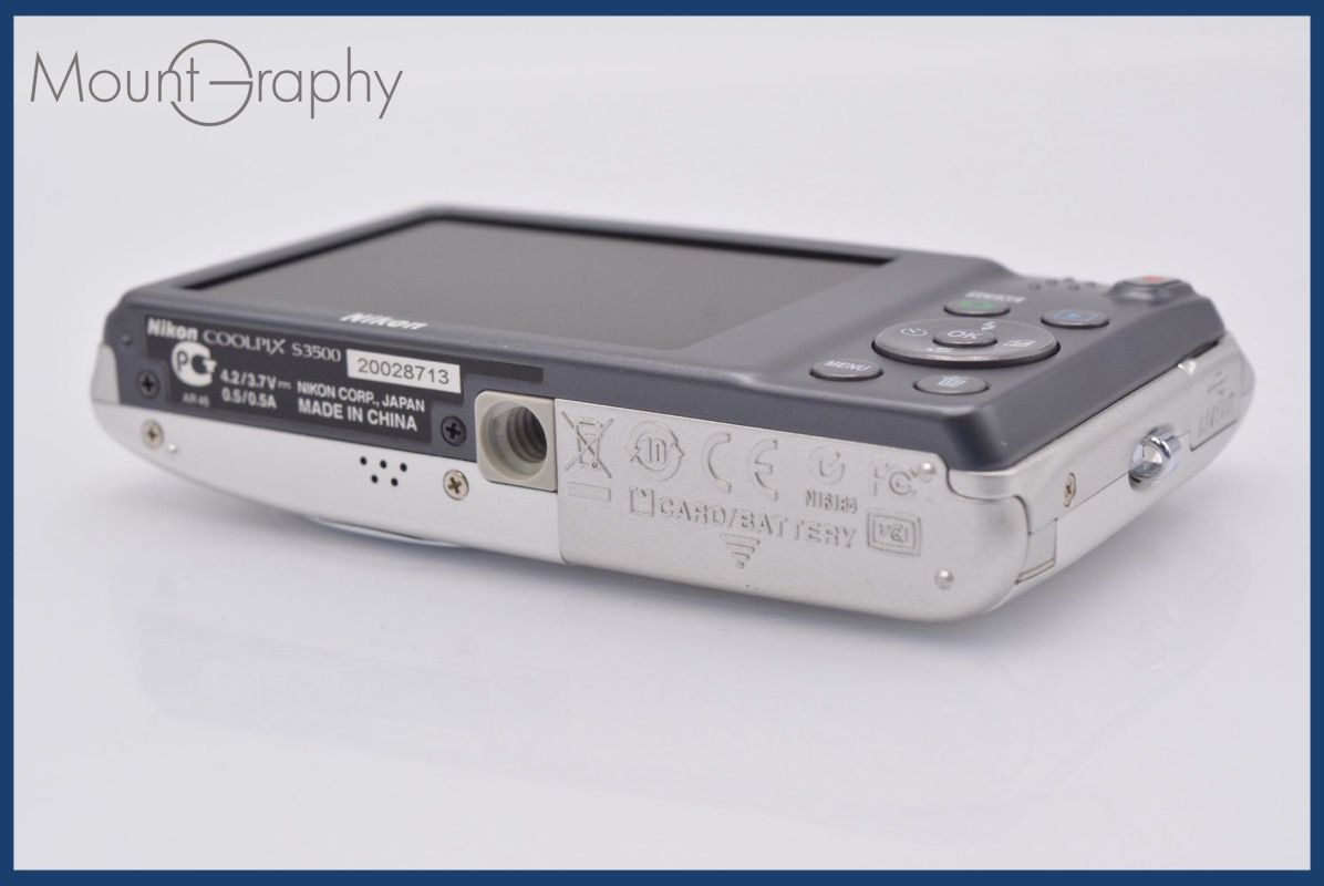 カメラ ★極上美品★ ニコン Nikon COOLPIX S3500 7x バッテリー付属 ★完動★同梱可 #mj4821
