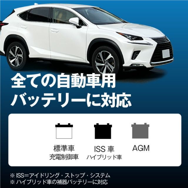 カーバッテリー充電器＋90D23R□充電制御車対応□カーバッテリー 