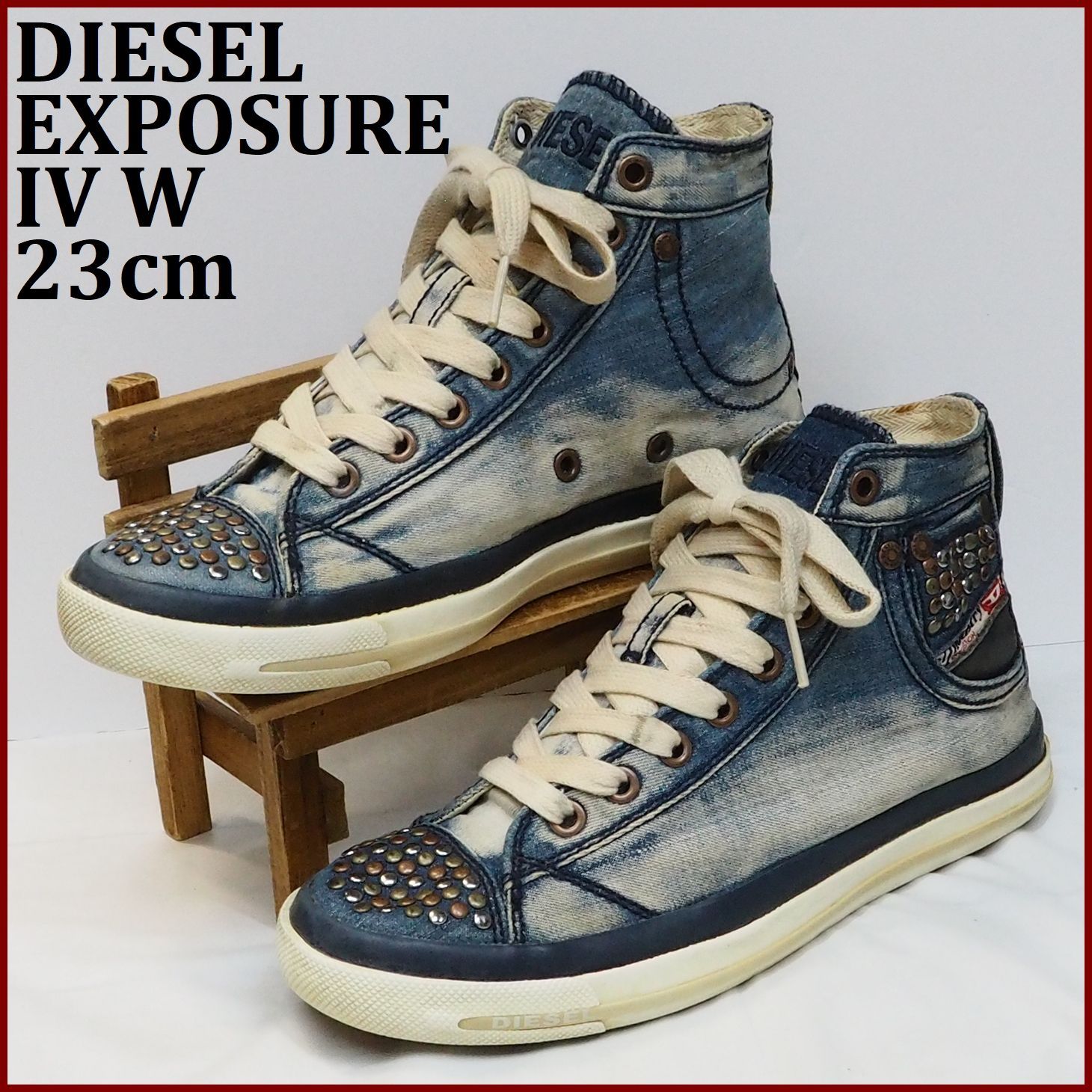 DIESEL ディーゼル デニムハイカットスニーカー EXPOSURE 1 - 靴