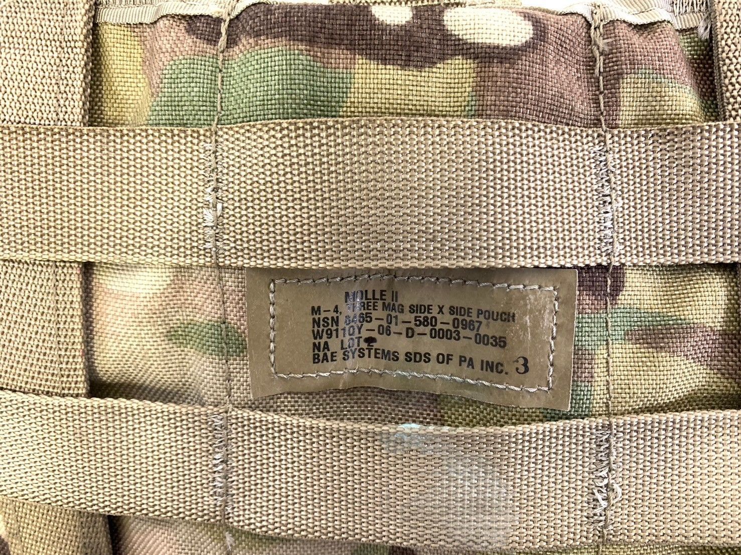 米軍放出品】マガジンポーチ 2個 サイドポーチ M-4 3マガジン