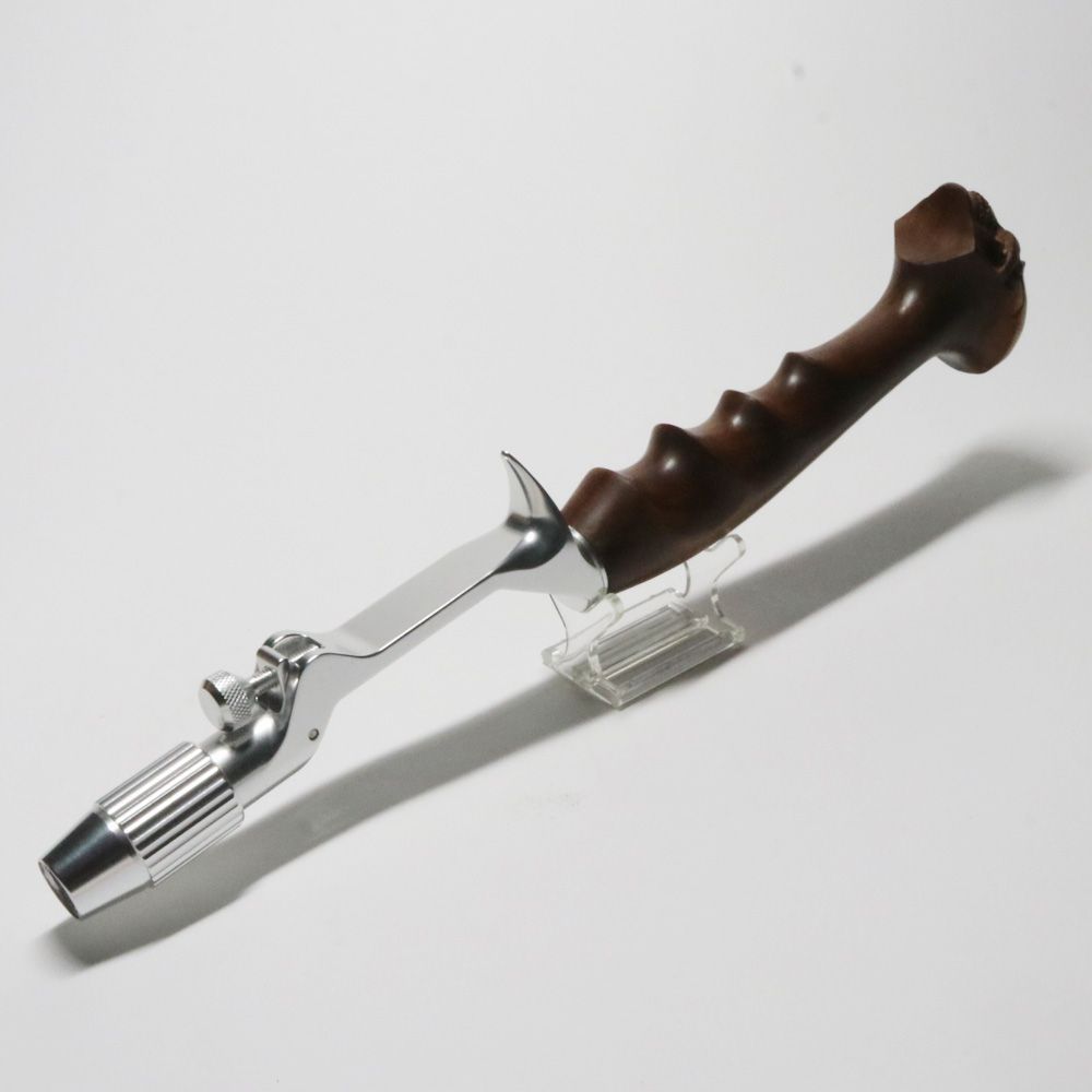 バリバリグリップ スカル ドクロ 髑髏 チャンピオングリップ 手彫り ハンドメイド NEWネオ スタイル ガングリップ ウッドグリップ トップウォーター ベイトリール ダイワ スティーズ バス釣り渓流釣りトラウトS 6