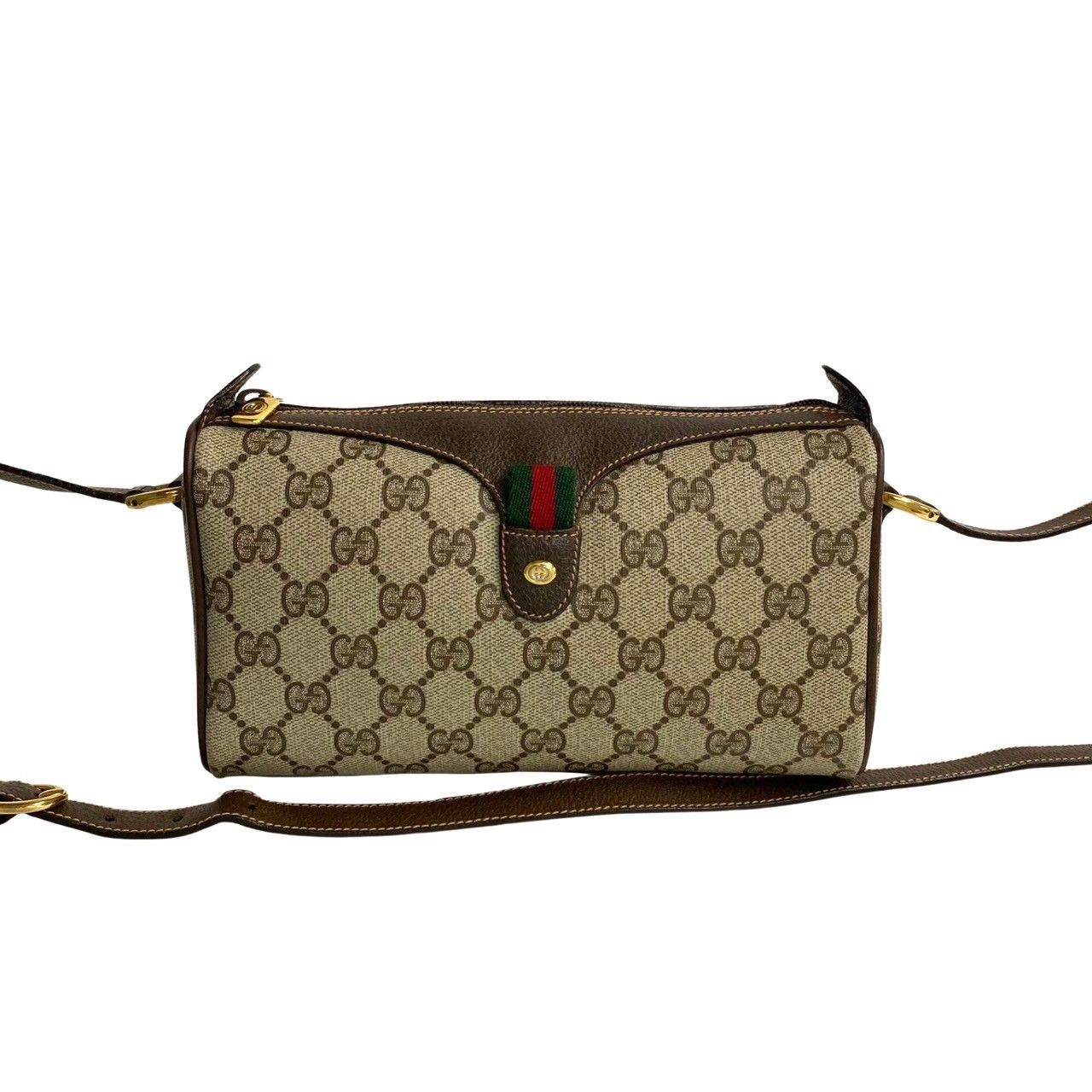 極 美品 GUCCI グッチ オールドグッチ ヴィンテージ シェリーライン GG  