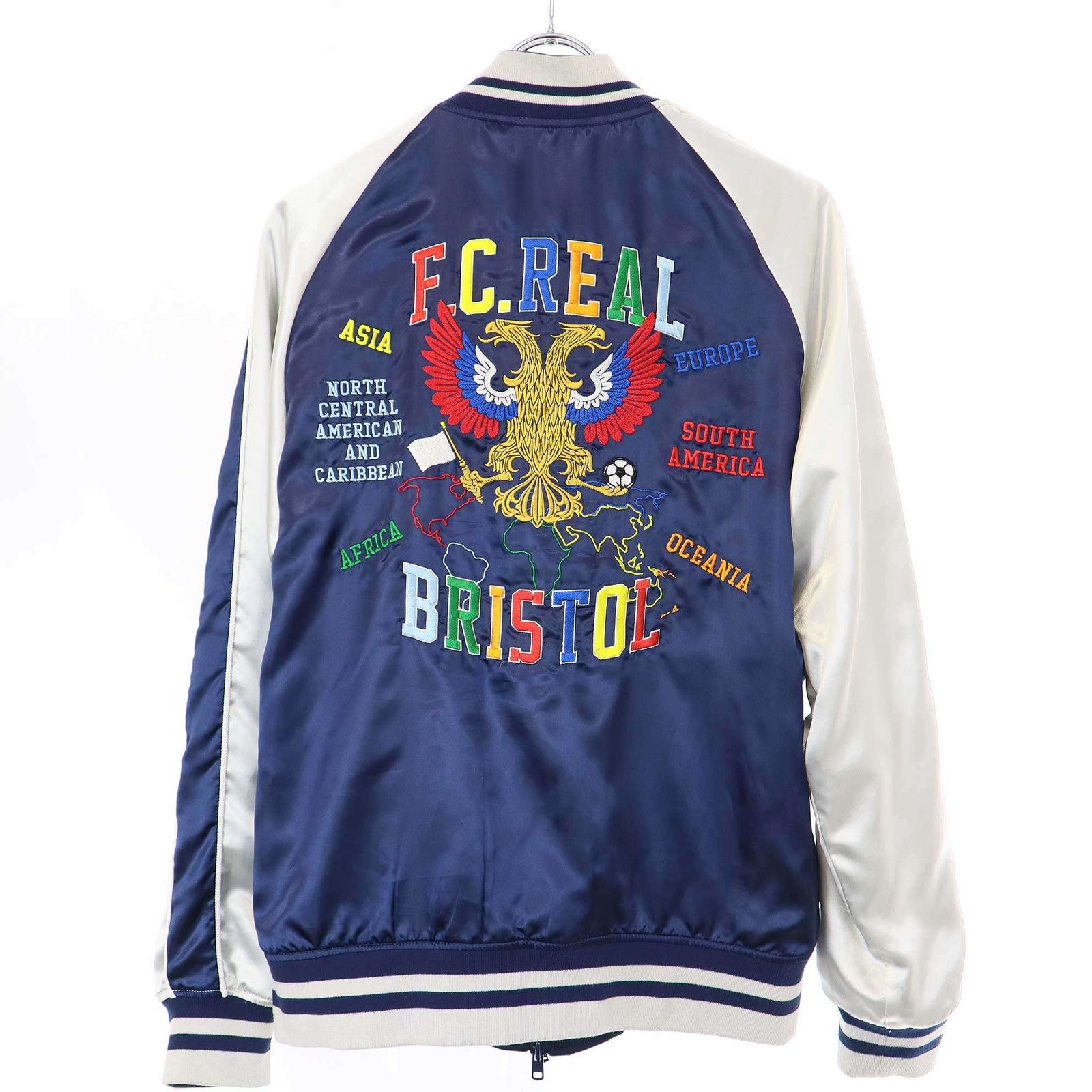 新品　F.C.R.B. リバーシブルジャケット　L ネイビー 新品F.C.R.B. リバーシブルジャケットL ネイビー