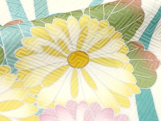 平和屋本店■極上　訪問着　花蝶文　銀彩　白地　逸品　CYAA3557s5 平和屋本店□極上 訪問着 花蝶文 銀彩 白地 逸品 CYAA3557s5 - メルカリ