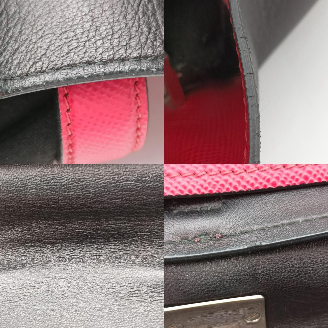 プラダPradaハーフフラップダブルターンロックレッドサフィアーノレザーBN2821180 10