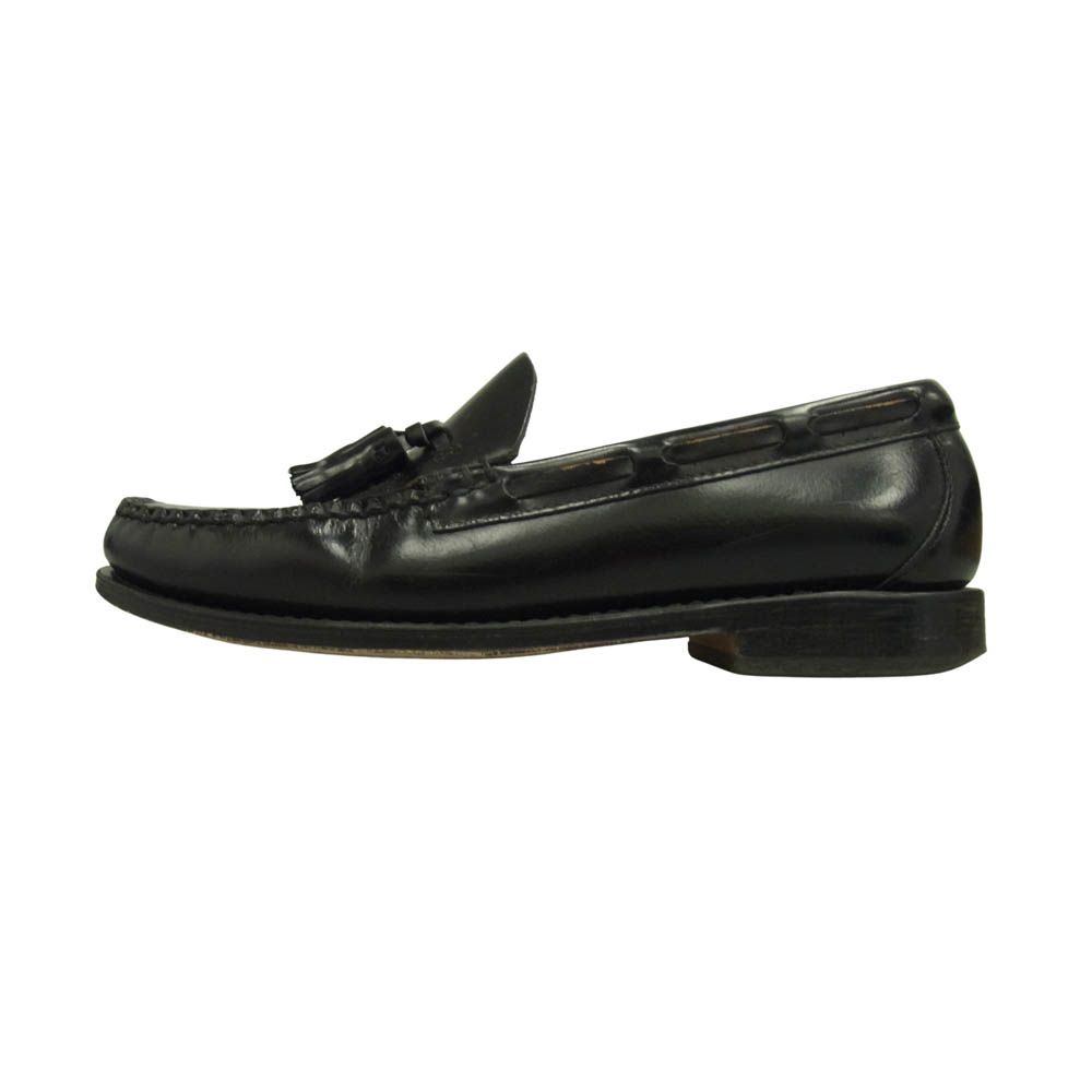 G.H.BASS - COMPANY ジーエイチバス Larkin Moc Tassel タッセル モック ローファー レザー シューズ ブラック系 UK6