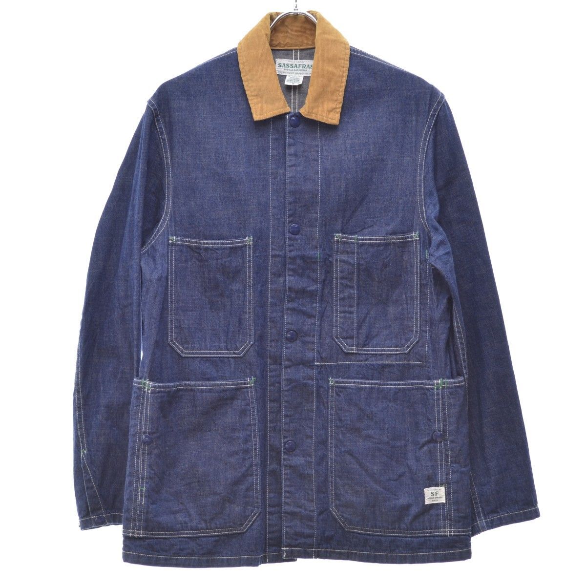 ジャケット・アウター Sassafras Green Thumb Jacket + SASSAFRAS[ササフラス]Green Thumb Jacket Drill Cloth