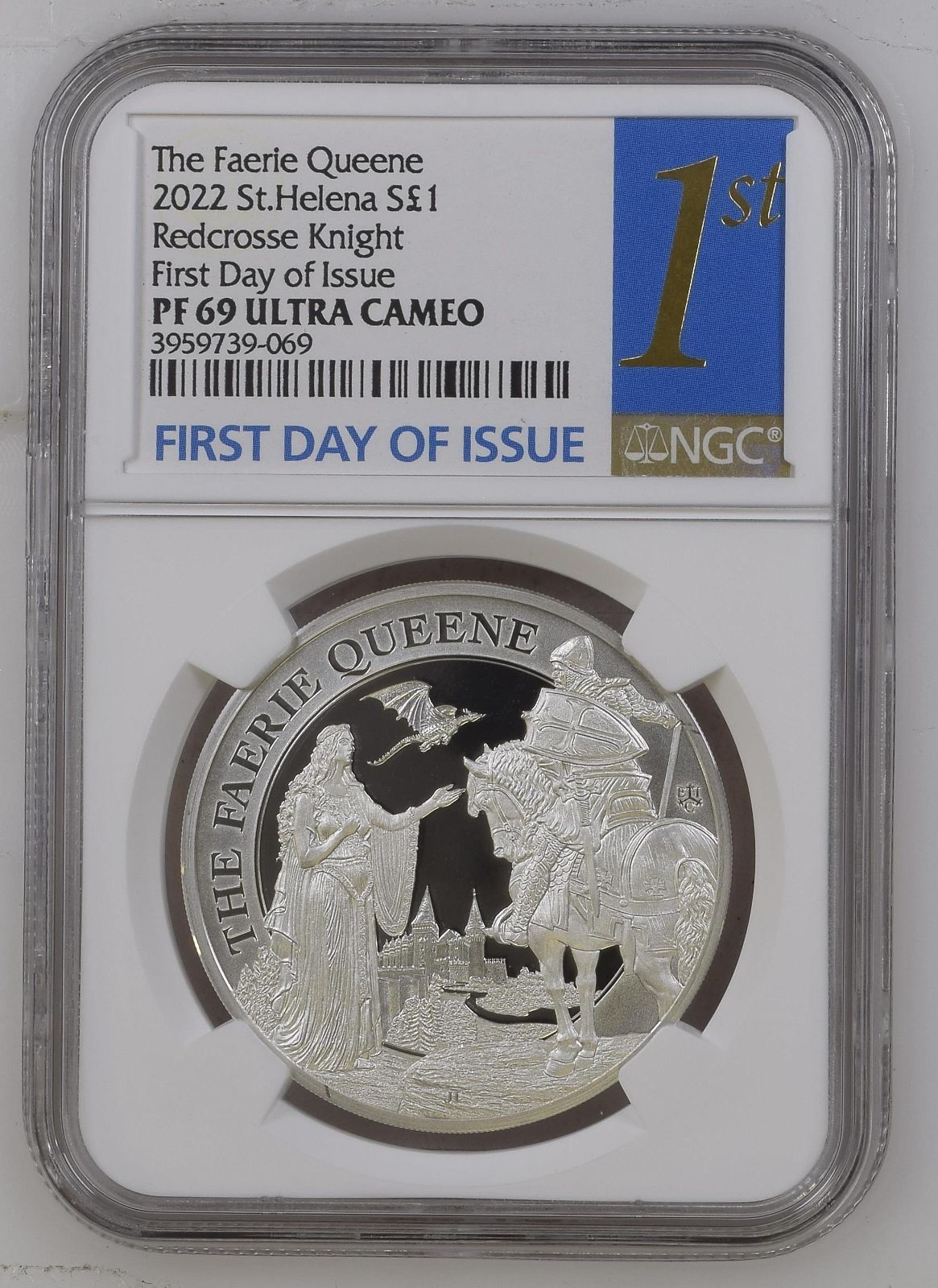 2022年 セントヘレナ フェアリークイーン 1ポンド 1オンス プルーフ