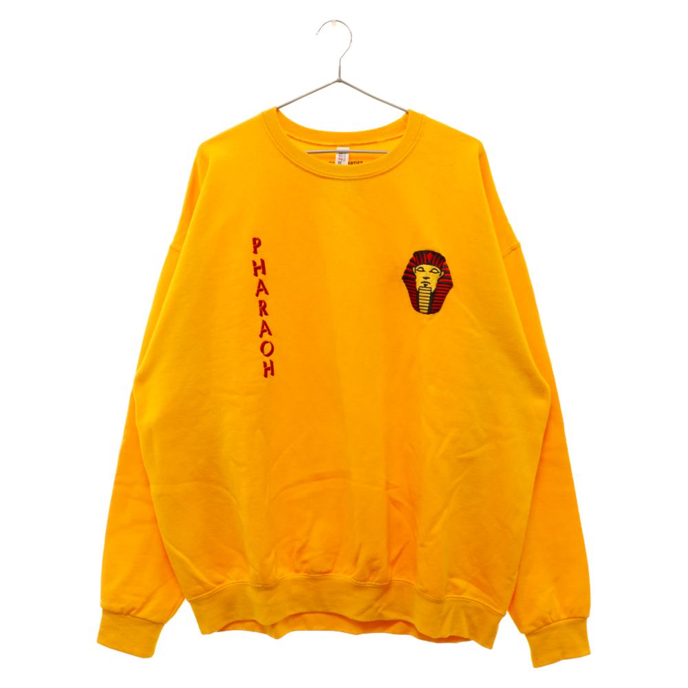 WACKO MARIA (ワコマリア) PHARAOH CREW NECK SWEAT SHIRT 22FW-WMC-SS02  ファラオクルーネックスウェットシャツ 長袖Tシャツ イエロー - メルカリ