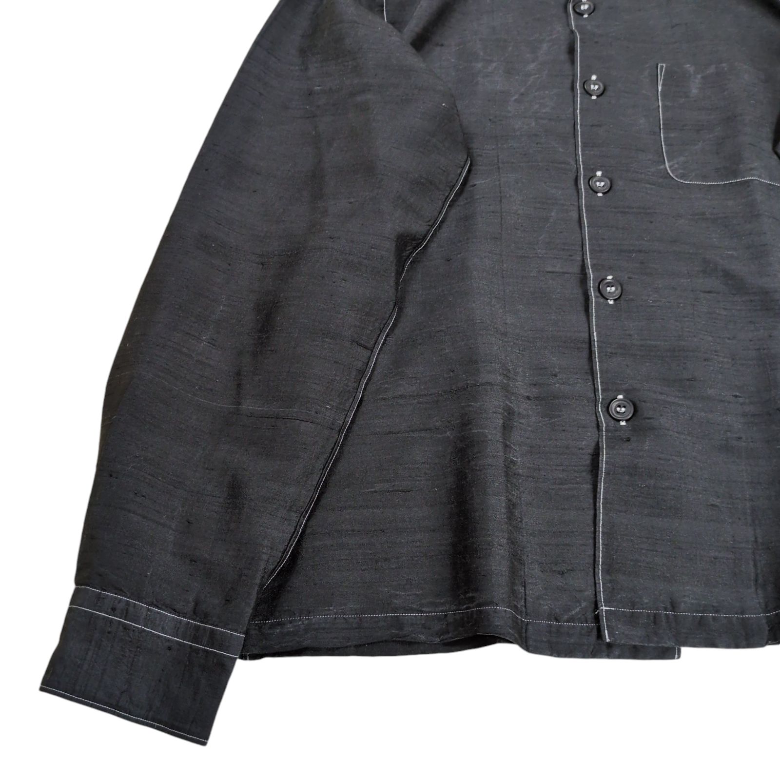 COMME des GARCONS HOMME 田中オム 03SS オープンカラー シルク