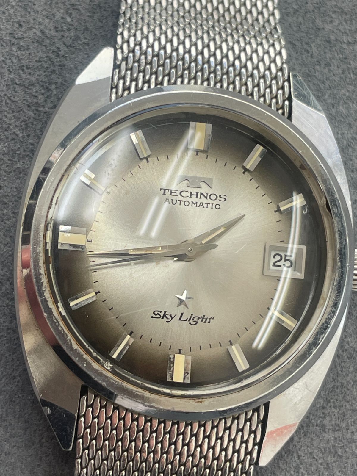 D【中古】TECHNOS テクノス SkyLight 自動巻時計 オートマ メンズ 