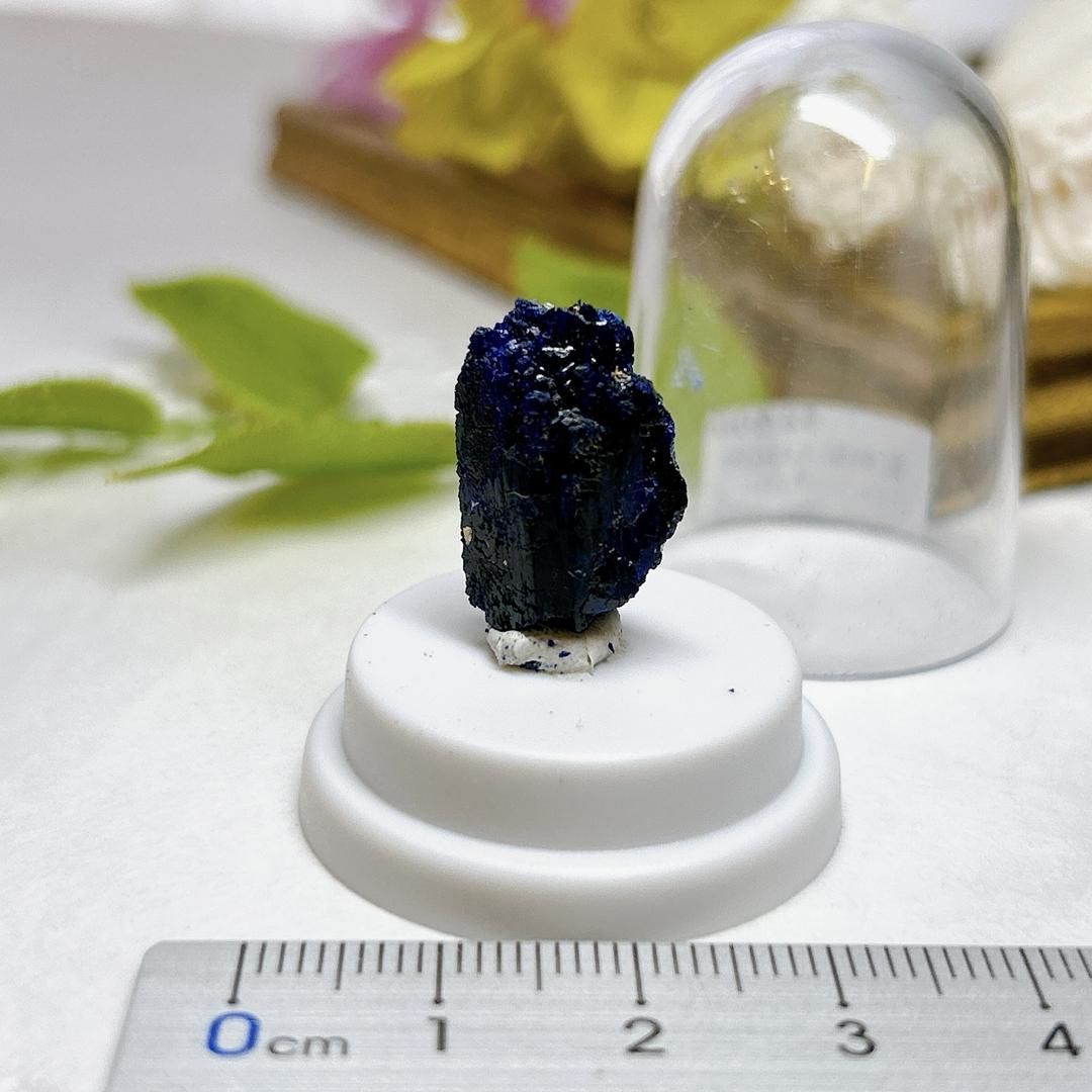 【E7039】アジュライト＊＊藍銅鉱＊岩絵の具＊Azurite＊パワーストーン＊天然石＊クリスタルワールド