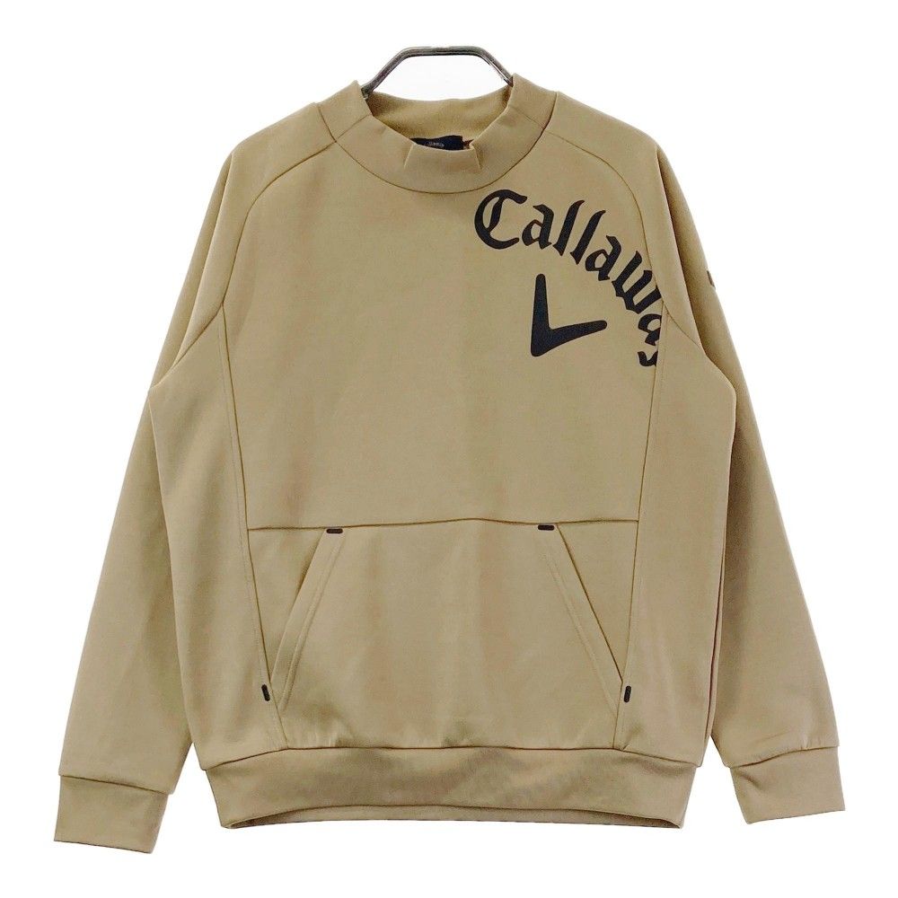 サイズ：M CALLAWAY キャロウェイ  モックネック スウェットトレーナー  カーキ系 [240101454250] ゴルフウェア レディース ストスト サイズ：M CALLAWAY キャロウェイ モックネック スウェット
