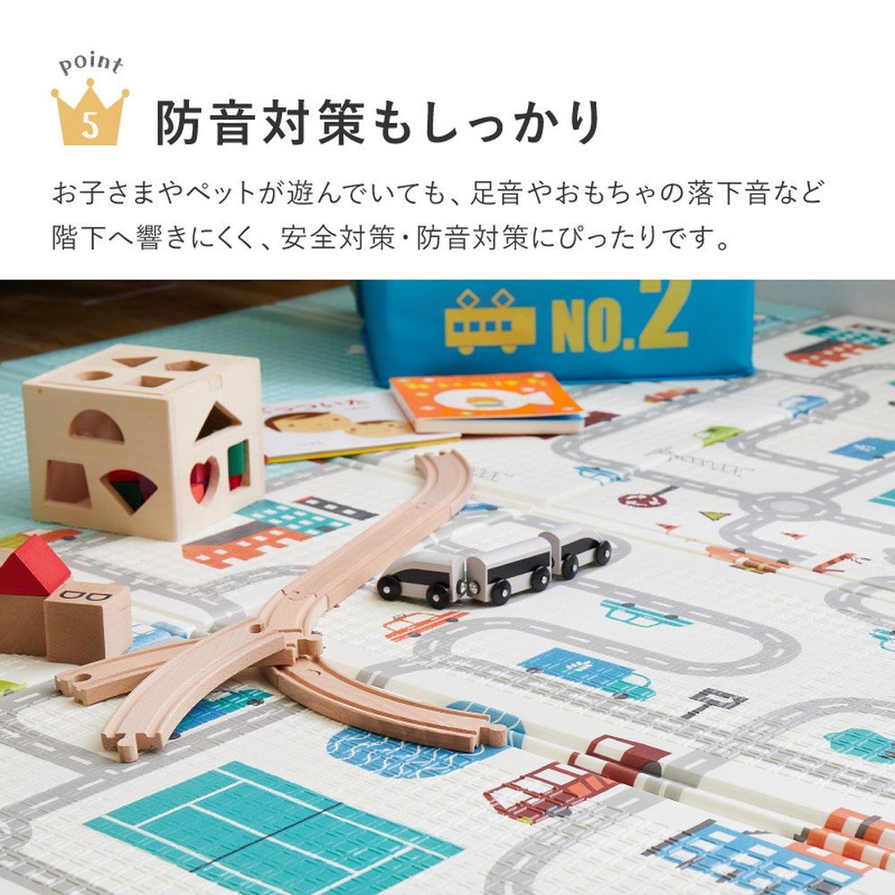 折りたためて水拭きできるプレイマット エクスロード