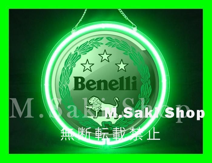 ベネリ ステッカー デカール ネオンサイン ネオン看板 壁掛け Benelli  店内装飾 ネオン管 看板 アメリカン雑貨 .