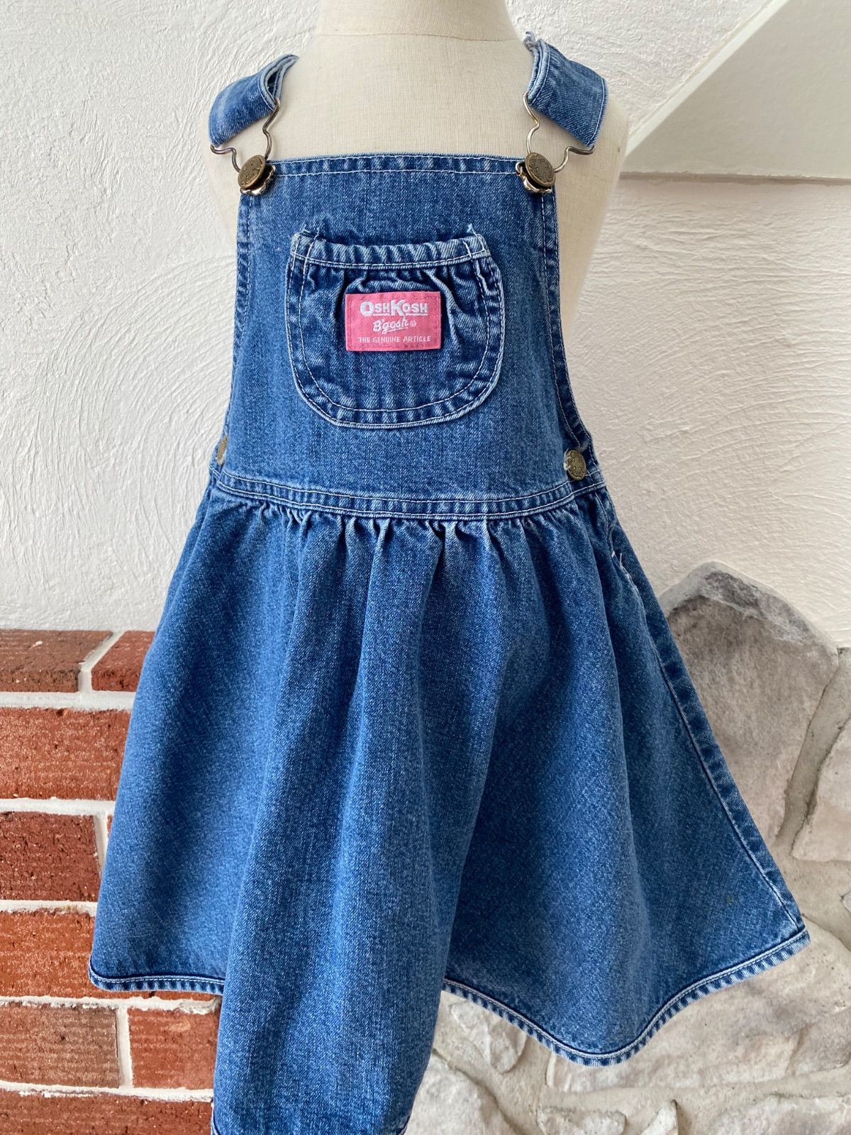 Size 110 オシュコシュ ピンクタグ ジャンパースカート オーバーオール ヴィンテージ