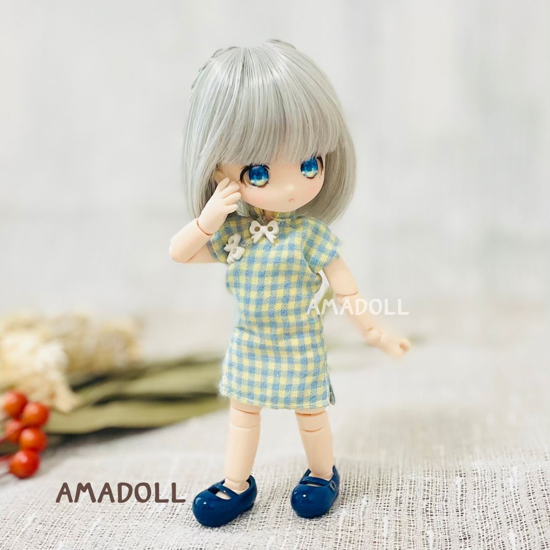 オビツ11 チャイナ 服 女の子 チャイナ服 ワンピース 半袖 中華