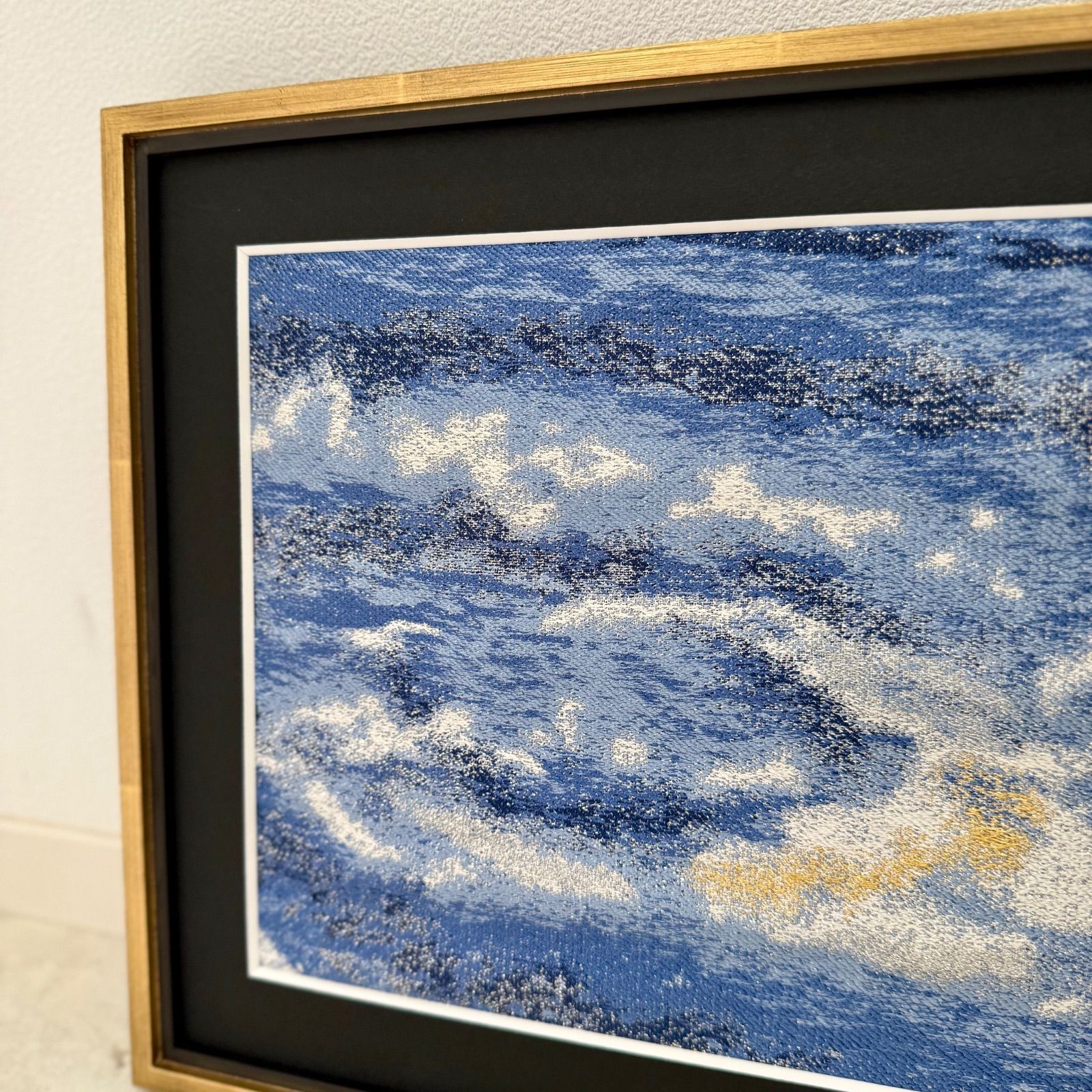 フレーム入りシルク織物アート 雲海