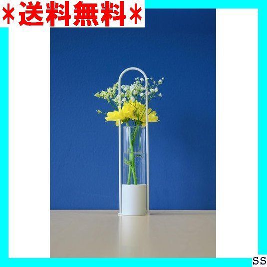大人気 TETSUNAGI フラワーべース ホワイト 一輪挿し スチール ガラス 試験管 ミニ 壁掛け 燕三条製 日本製 インテリア 植物雑貨 水耕栽培 ドライフラワー 花 ギフト おしゃれ テツナギ 165