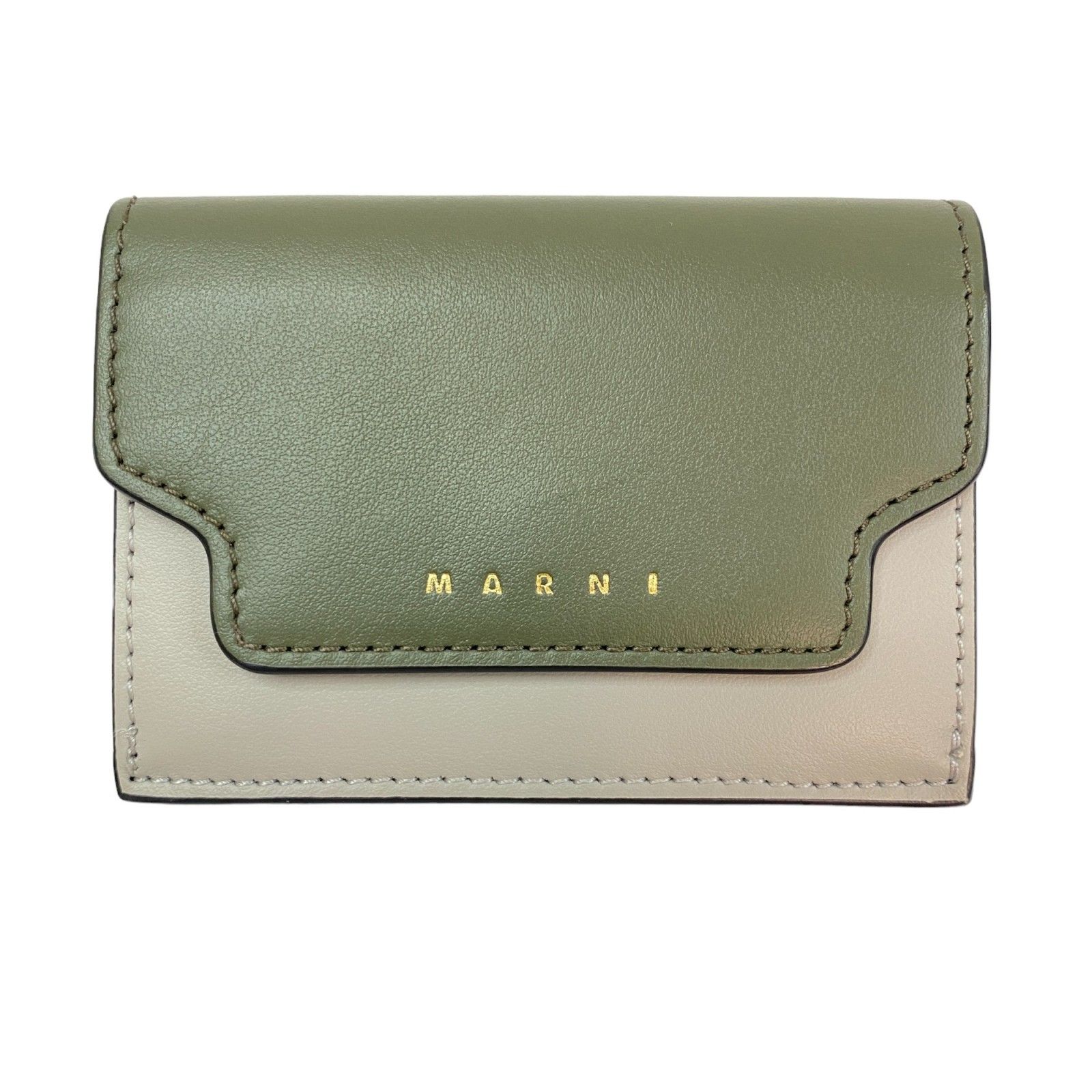 美品 マルニ MARNI レディース ミニウォレット 三つ折り財布 - メルカリ