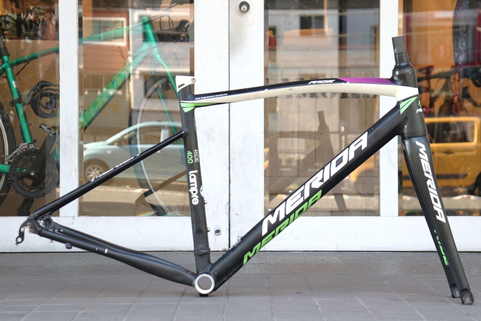 メリダ MERIDA RIDE400 LAMPRE 2015モデル XSサイズ アルミ ロードバイク フレームセット 横浜店