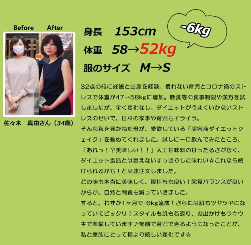 キレイ痩せ簡単置換