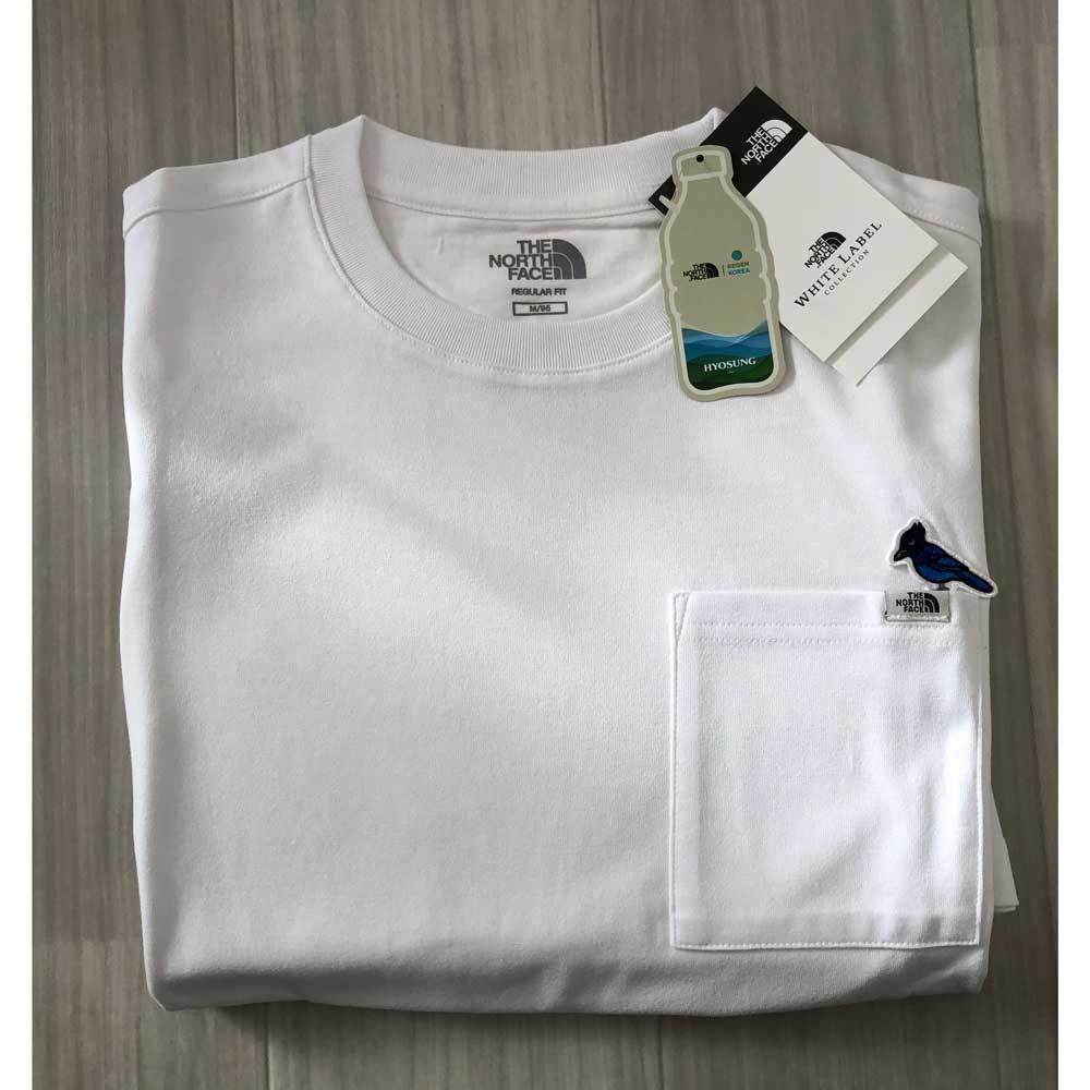 【新品】ノースフェイス Mサイズ Tシャツ THE NORTH FACE（ザ・ノース・フェイス） 韓国限定 ホワイトレーベル ONE EARTH  POCKET S/SR/TEE メンズ レディース ユニセックス