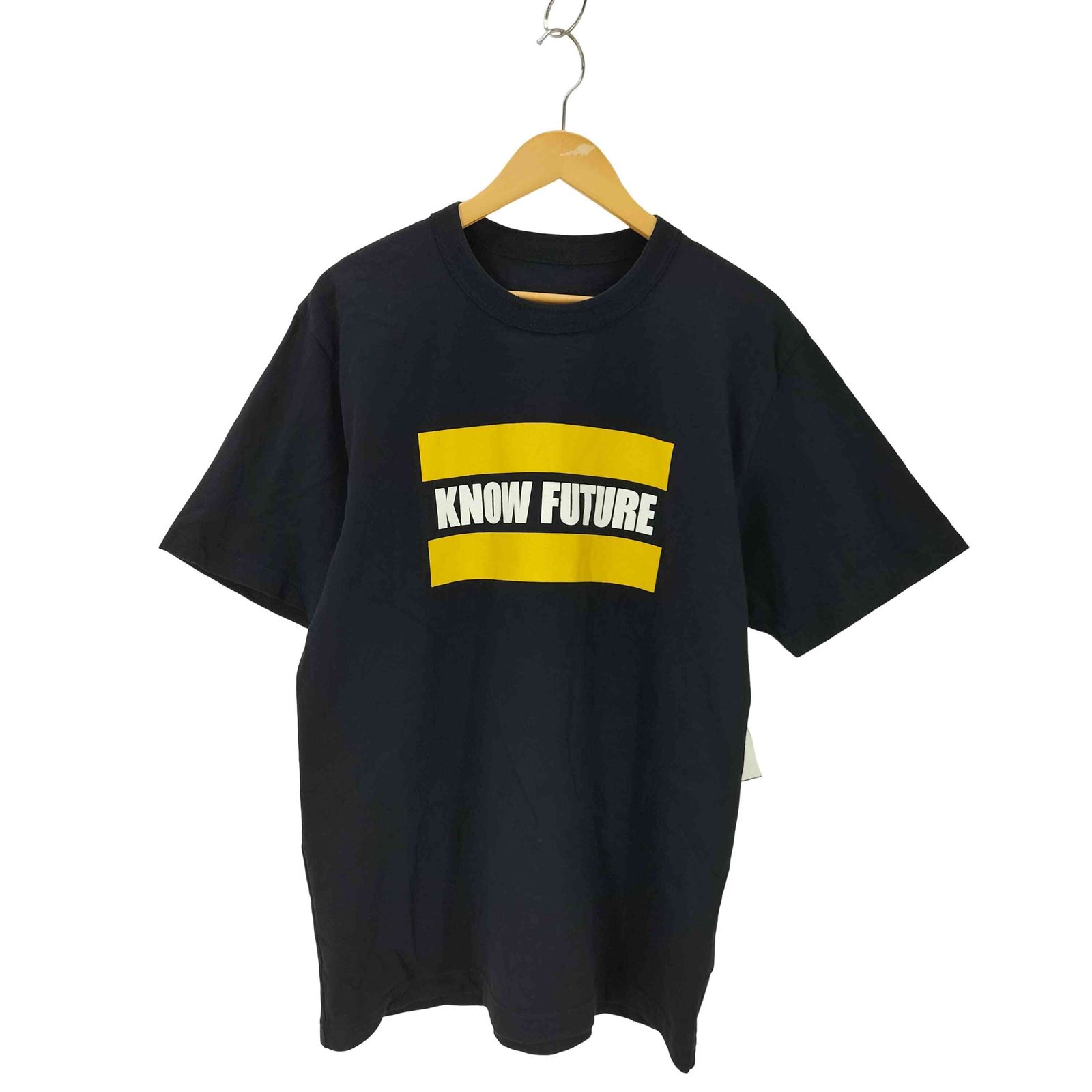 sacai - Sacai(サカイ) 長袖Tシャツ サイズ2 ロンTシャツ/黒 24-0724S 黒×イエロー KNOW FUTURE 黒2新品 sacai サカイ メンズ ON & ON レイヤード ロング T
