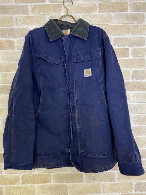 90s CarharttトラディショナルコートネイビーUSA製XL相当 90s CarharttトラディショナルコートネイビーUSA製XL相当