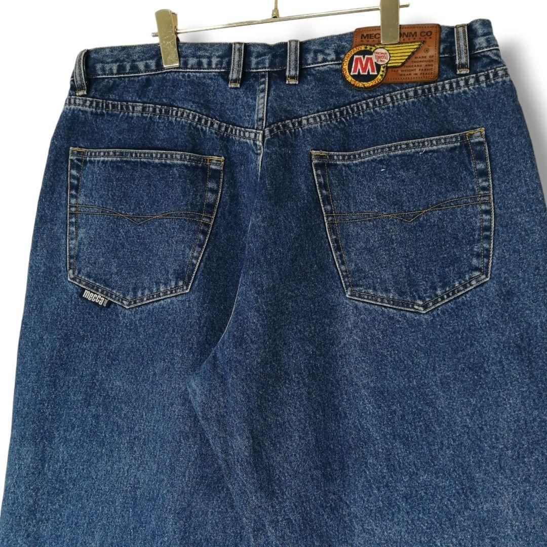 90s USA製 後染め デニム バギーパンツ ハーフ 極太 グリーン ショーツ 90s MECCA メッカ バギーパンツ 極太デニム W38 /3615B11 - メルカリ