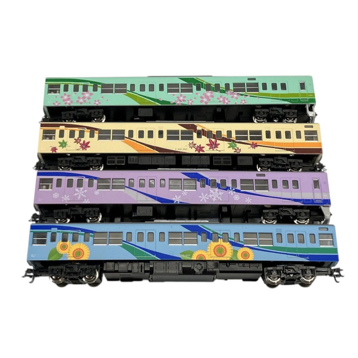 ROUNDHOUSE 201系 四季彩タイプ 4両セット 201系 四季彩タイプ (新色) (4両セット) ☆ラウンドハウス (鉄道模型