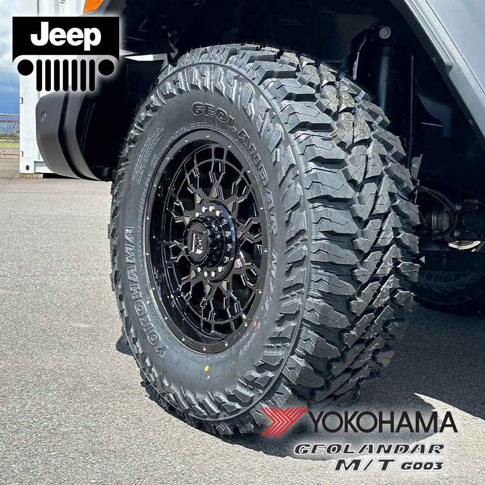 【Wrangler】 JL JK タイヤホイールセット 17インチ 4本セット LEXXEL PreDator YOKOHAMA ヨコハマ  ジオランダー MT G003 265/70R17 275/70R17 285/70R17