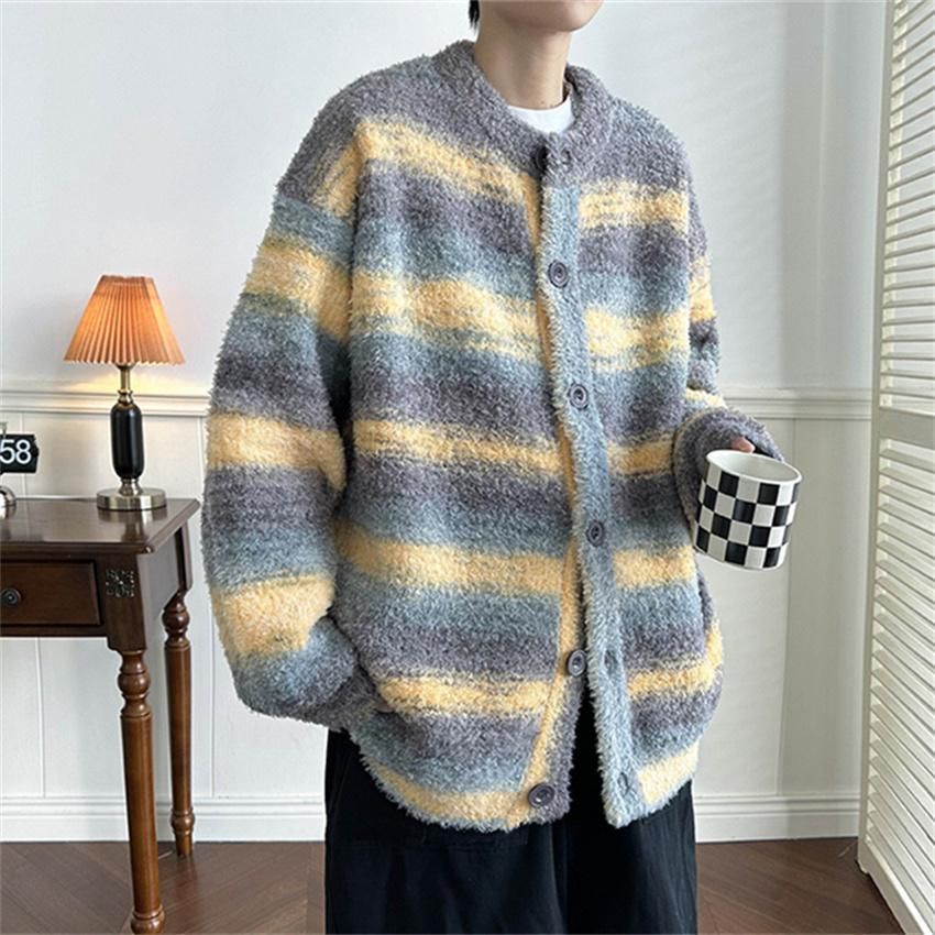 セーター メンズ カーディガン ニット ボーダー カットソー 上着