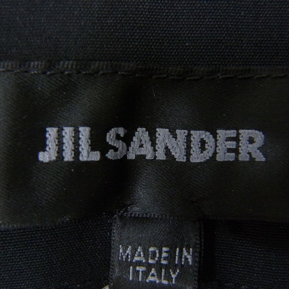 JIL SANDER ジルサンダー MH254002A ナイロン パッチワーク シャツ 長袖 ブラック系 38【中古】