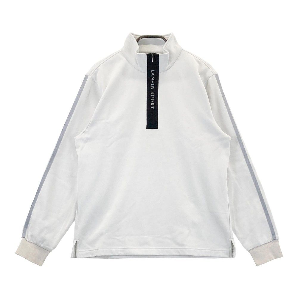 LANVIN SPORT 半袖　ポロシャツ　ハーフジップ　グレー系　サイズ38 サイズ：38 LANVIN SPORT ランバン スポール 半袖ハーフジップT