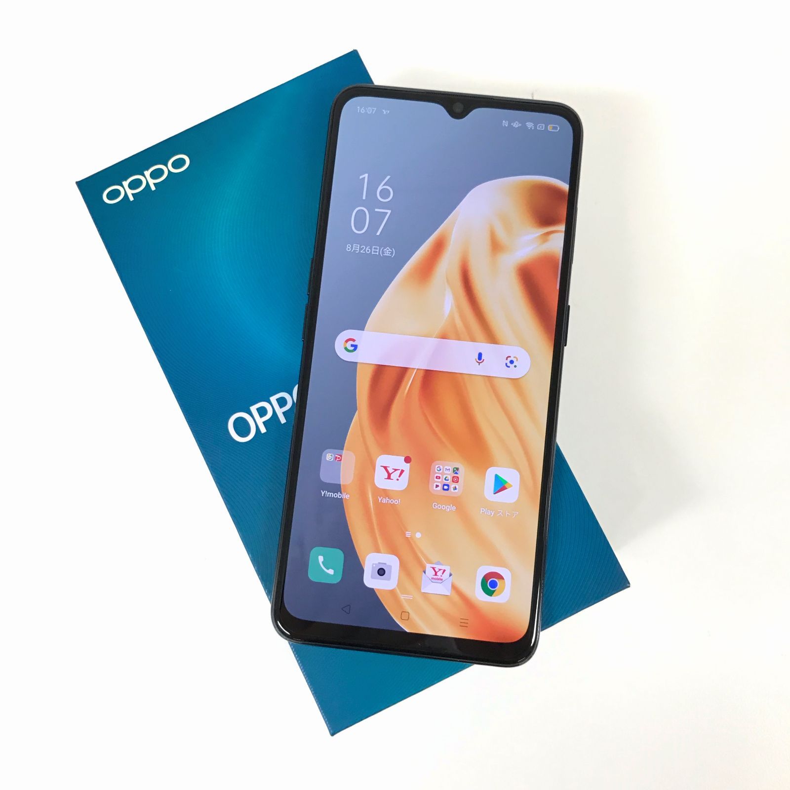 θ【美品/SIMロック解除済み】OPPO Reno3 A ブラック A002OP