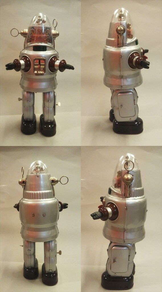 大阪ブリキ 大阪ブリキ メカナイズドロボット 復刻版 シルバー OT05S