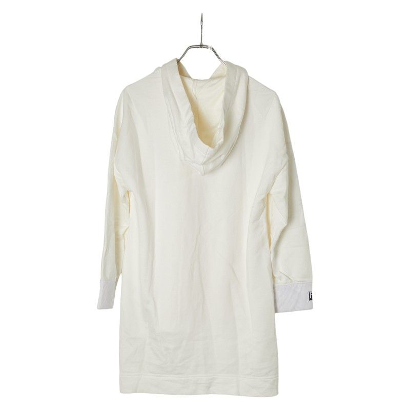 フェンディ ロゴ スタッズ クリスタル パーカー プルオーバー サイズ 38 FS 6972 A 1 VN ホワイト マルチ コットン レディース FENDI 1-0234964