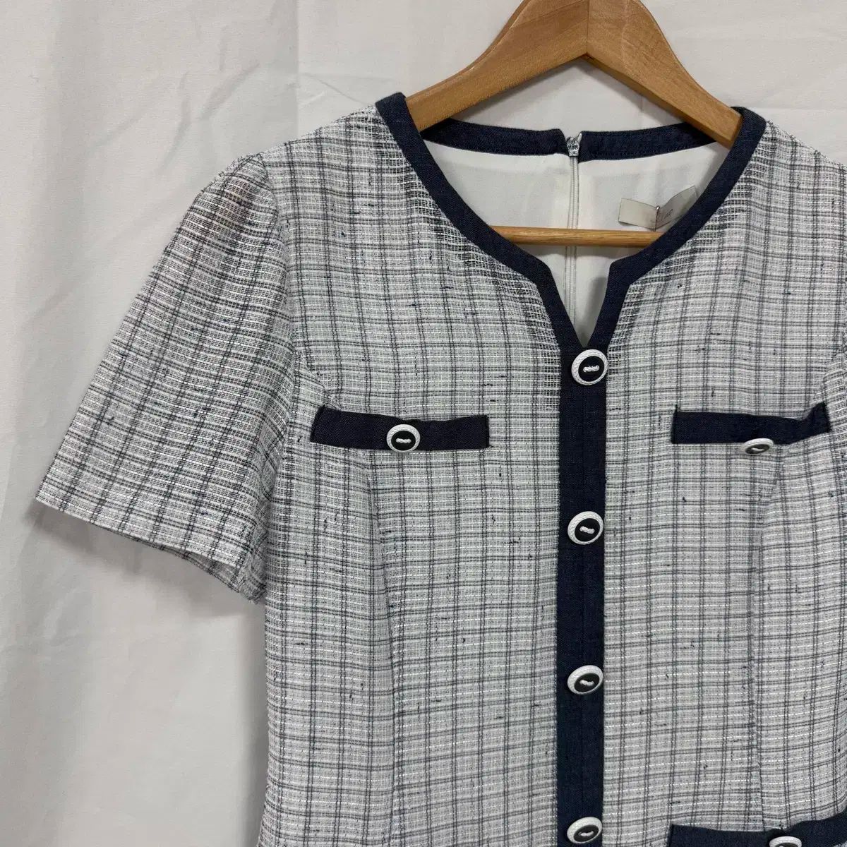 JJ JIGOTT(ジゴット) バイカラー ツイード ワンピース 新品