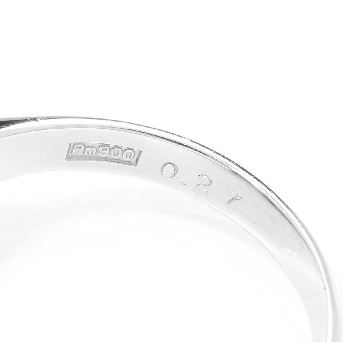 リング 指輪 オパール 0.66ct ダイヤモンド 0.27ct Pt900 14号 中古 