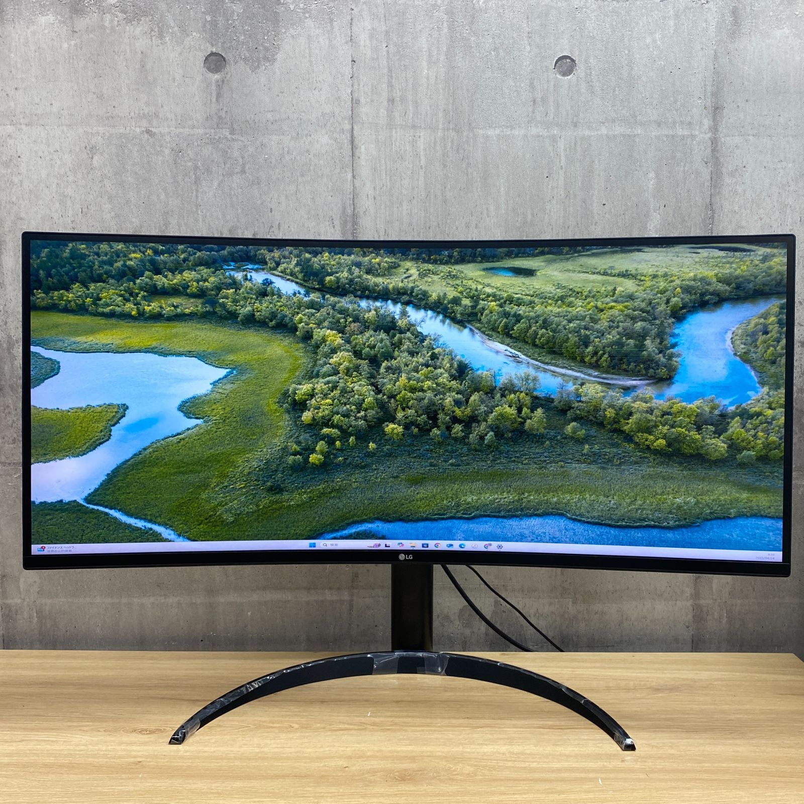 LG 湾曲モニター 34wq75c-b ジャンク品 湾曲ウルトラワイドモニター LG