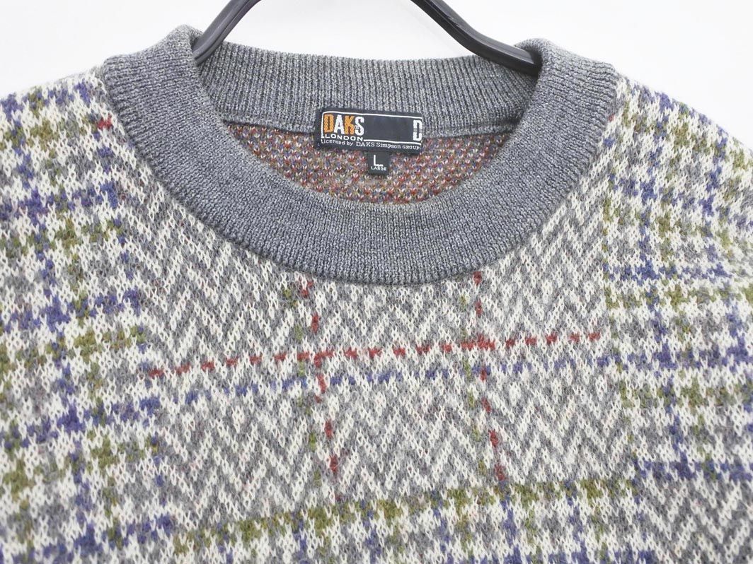 DAKS ダックス ウール100% ダッフルコート 裏チェック柄 DAKS ダックス