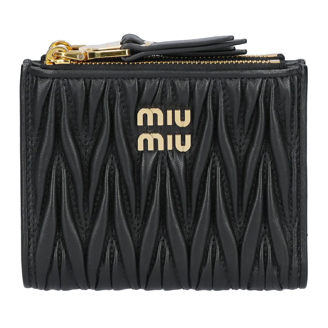 ミュウミュウ MIUMIU 折財布 二つ折り財布 MATELASSE マトラッセ ミュウミュウ MIUMIU 折財布 二つ折り財布 MATELASSE マトラッセ