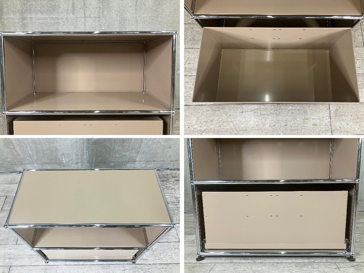 【未使用/保管品】USMハラー 2列2段 扉付き キャビネット ライトグレー 未使用/保管品】USMハラー 2列2段 扉付き キャビネット ライト