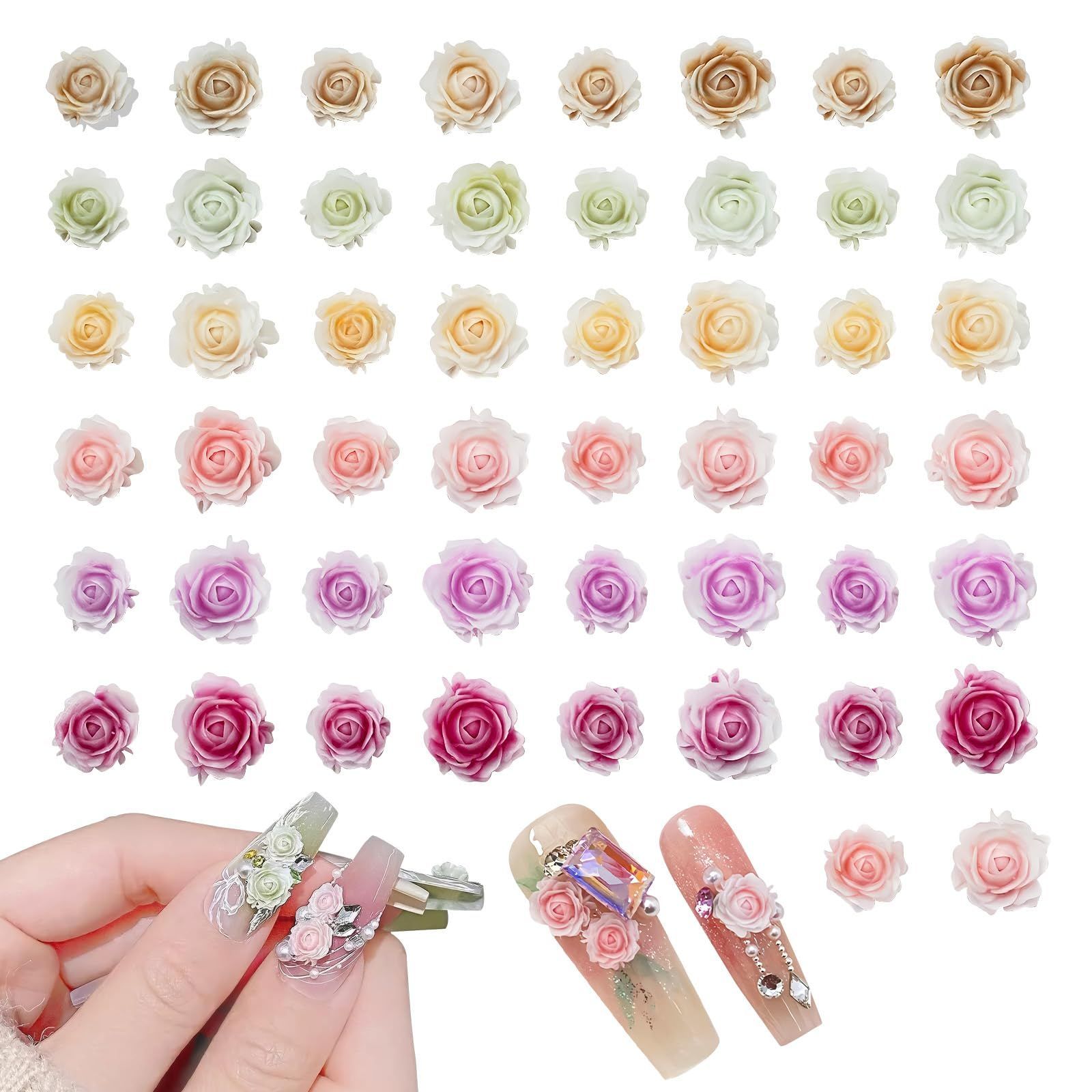 DIY 3D 6mm かわいい 樹脂製 カラフル 8mm グラデーション