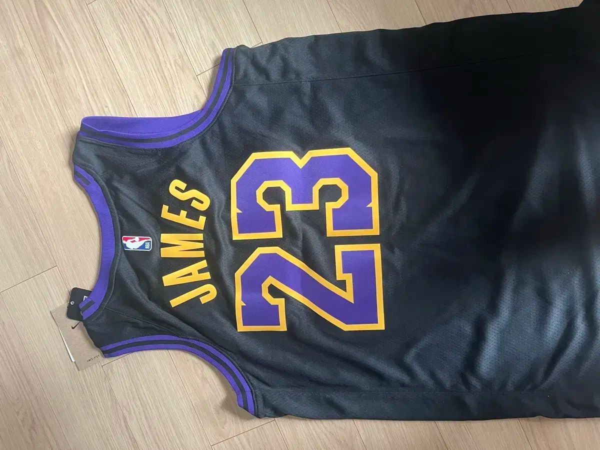 ナイキ NBA レイカーズ ジャージ ブラック M レブロンジェームス マーキング