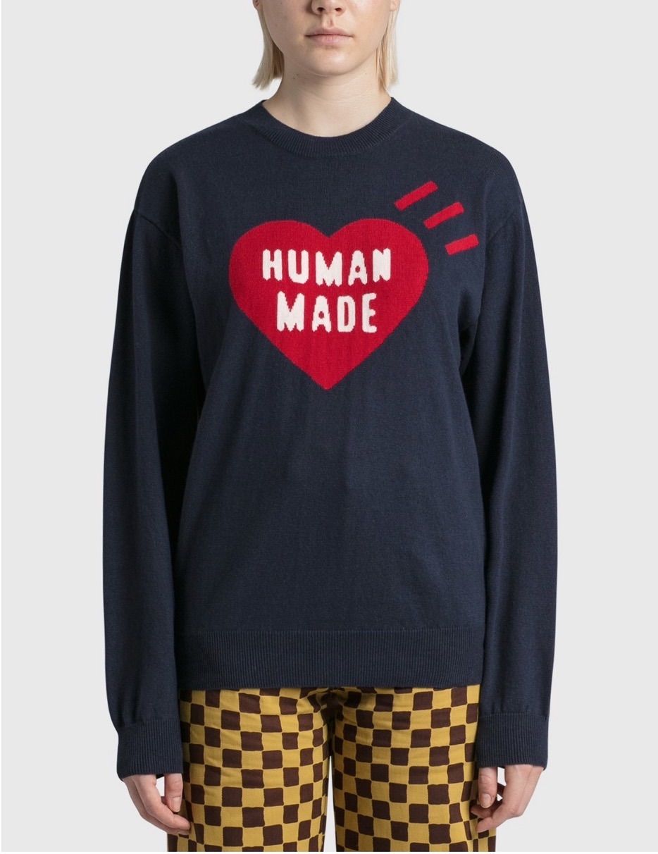 メール便可/取り寄せ HUMAN MADE HEART L/S KNIT SWEATER XL ニット