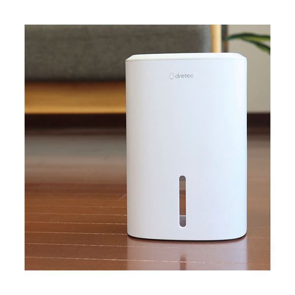DRETEC ドリテック コンパクト除湿機 ロワン 14.5×14.5×21.5cm タンク満水容量約800ml C6133568